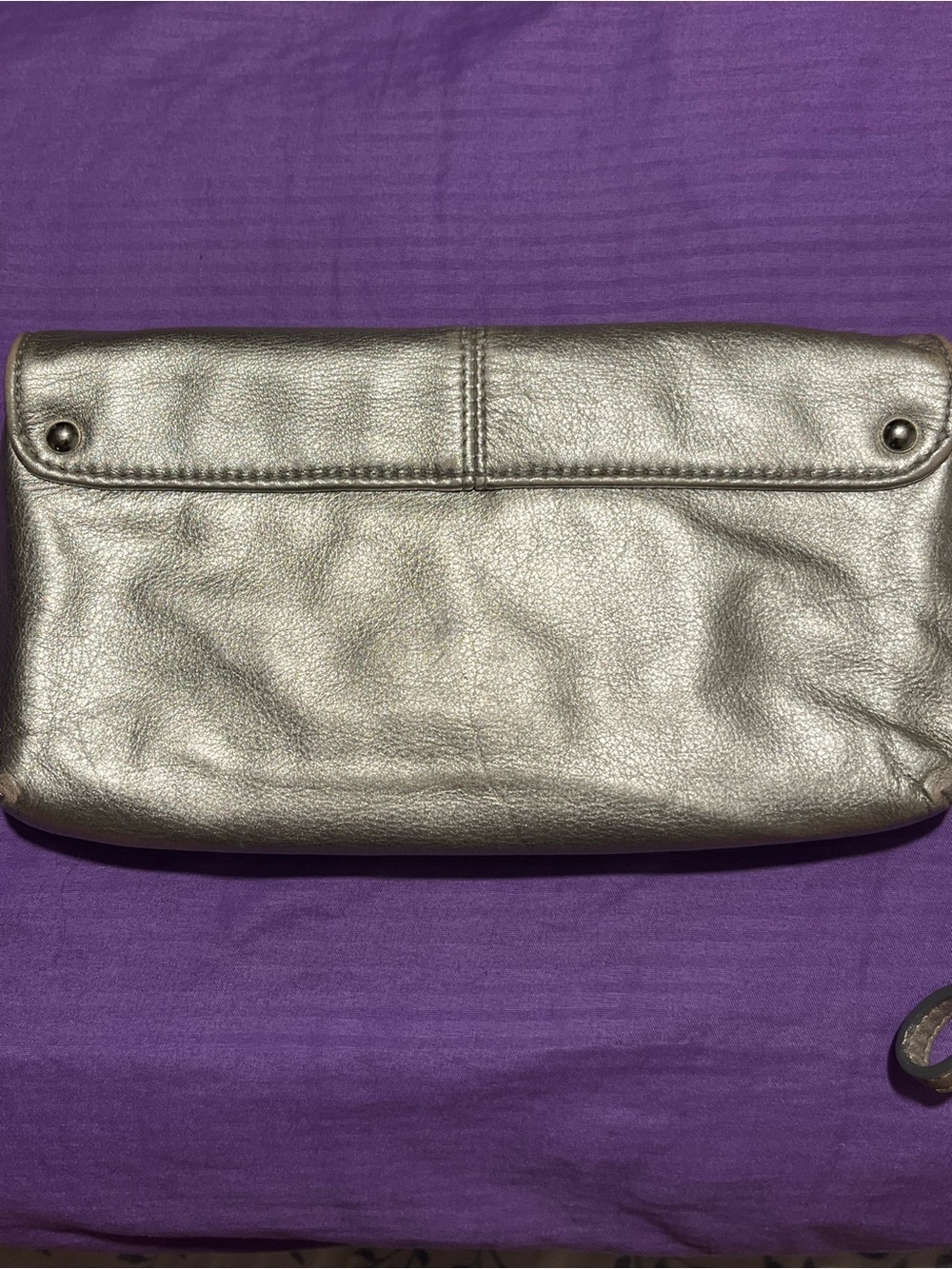 Coach Metallic Gold Leather Wristlet - Picture 6 of 7